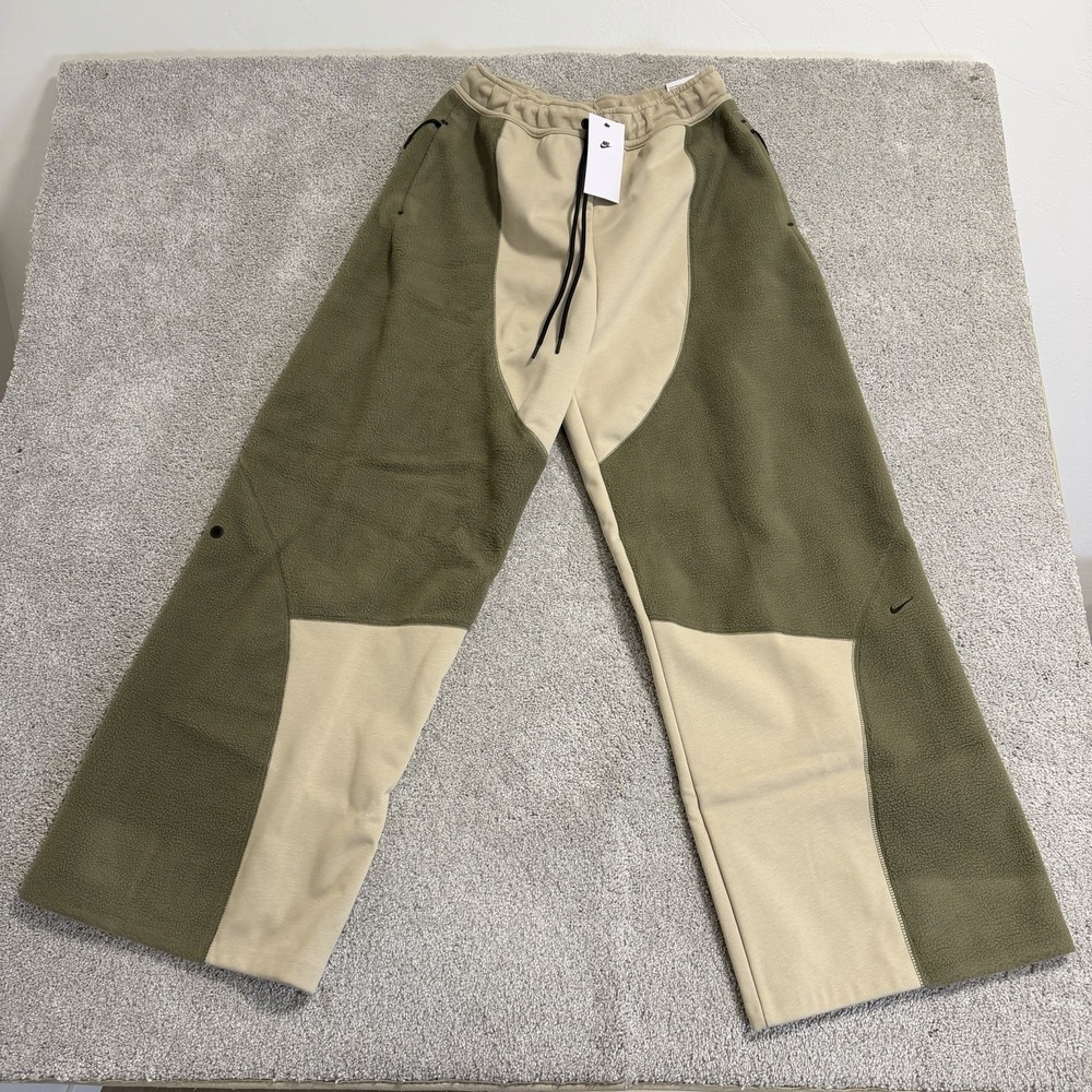Nike Tech Boreas‎ Knit Open-Hem Mens Pants Mens S Desert Khaki Olive IB3365 229